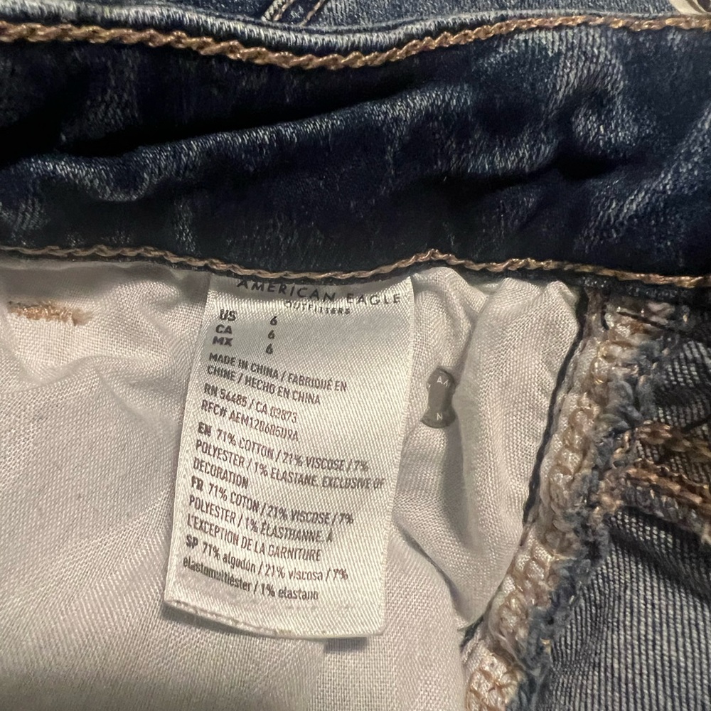 American Eagle Denim Shortie Shorts - Picture 6 of 6